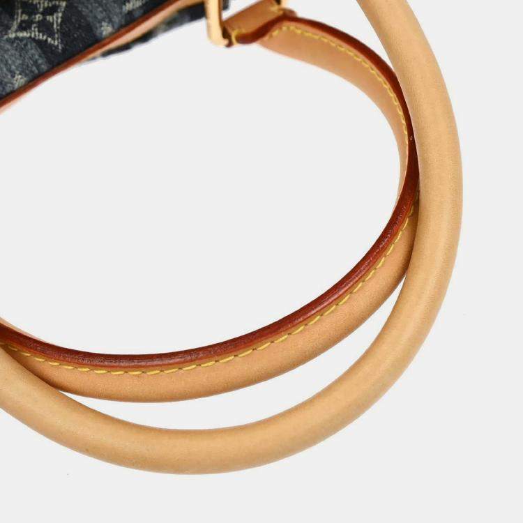 Pre Owned Louis Vuitton Blue Monogram Denim Cabas Raye GM 2way Tote