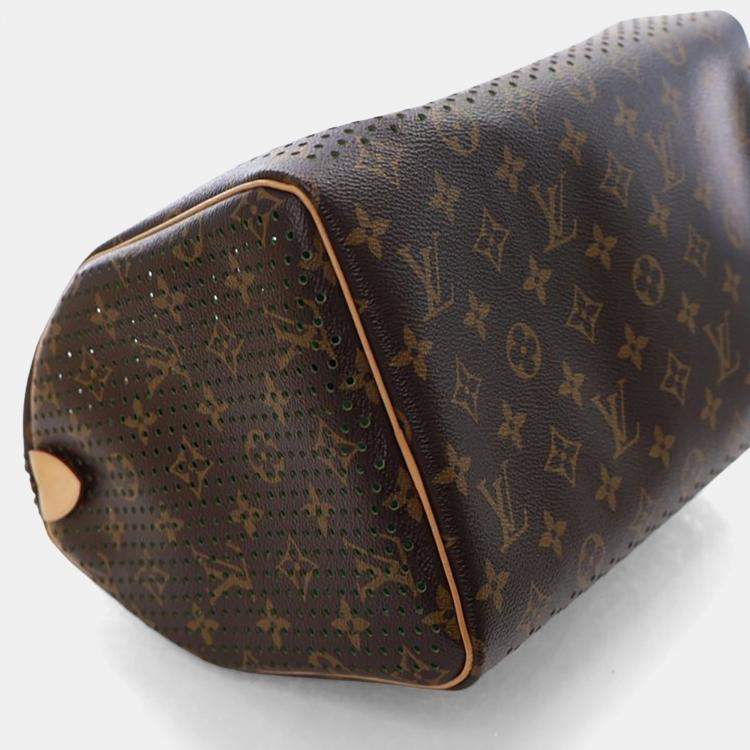 Pre Owned Louis Vuitton Perforated Monogram Speedy 30