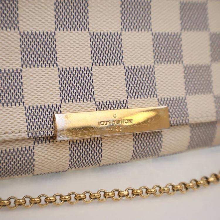 Pre Owned Louis Vuitton Damier Azur Favorite MM