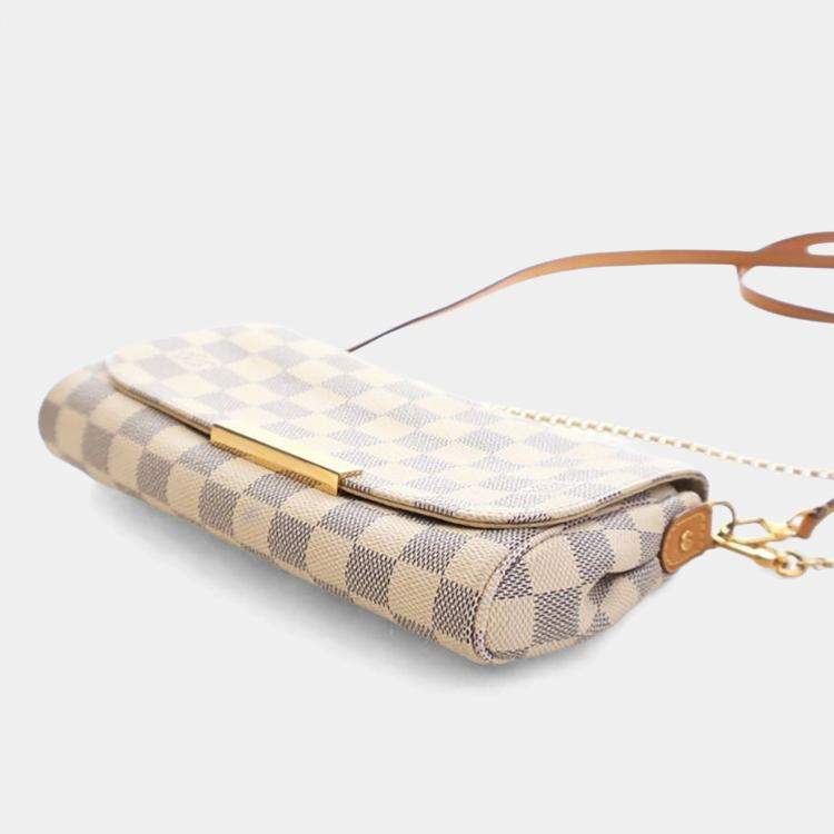 Pre Owned Louis Vuitton Damier Azur Favorite MM