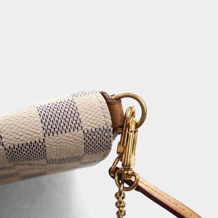 Pre Owned Louis Vuitton Damier Azur Favorite MM