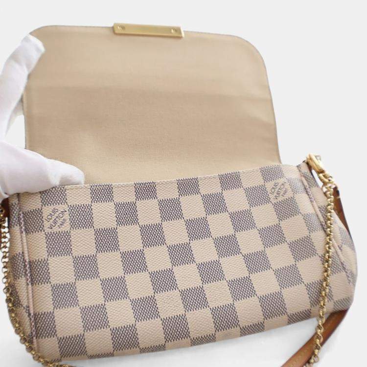 Pre Owned Louis Vuitton Damier Azur Favorite MM