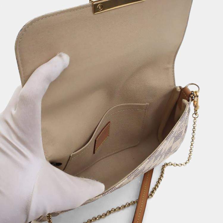 Pre Owned Louis Vuitton Damier Azur Favorite MM