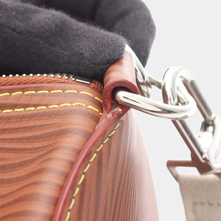 Pre Owned Louis Vuitton Soft Polochon XL Brown Epi Leather Shoulder Bag