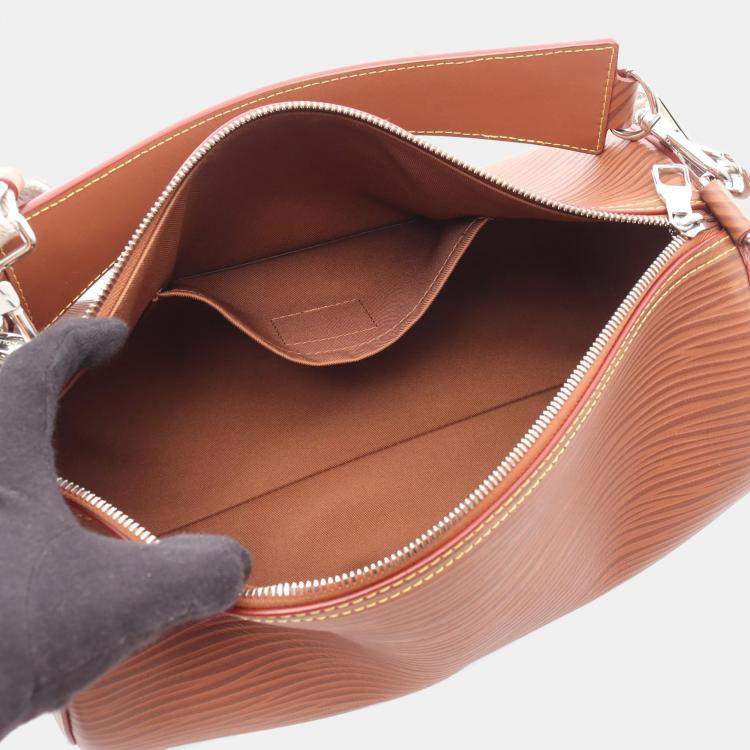 Pre Owned Louis Vuitton Soft Polochon XL Brown Epi Leather Shoulder Bag