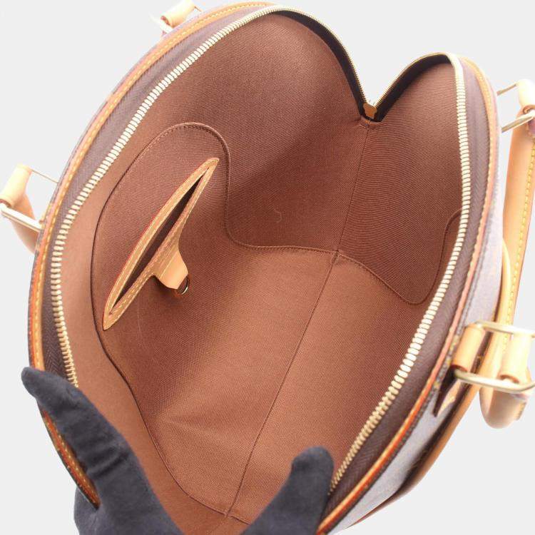 مملوكة مسبقًا Louis Vuitton Ellipse Brown Monogram Canvas, Leather Top Handle Bag