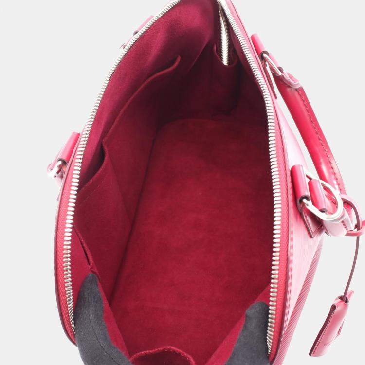 مملوكة مسبقًا Louis Vuitton Alma PM Fuschia Epi Leather Shoulder Bag