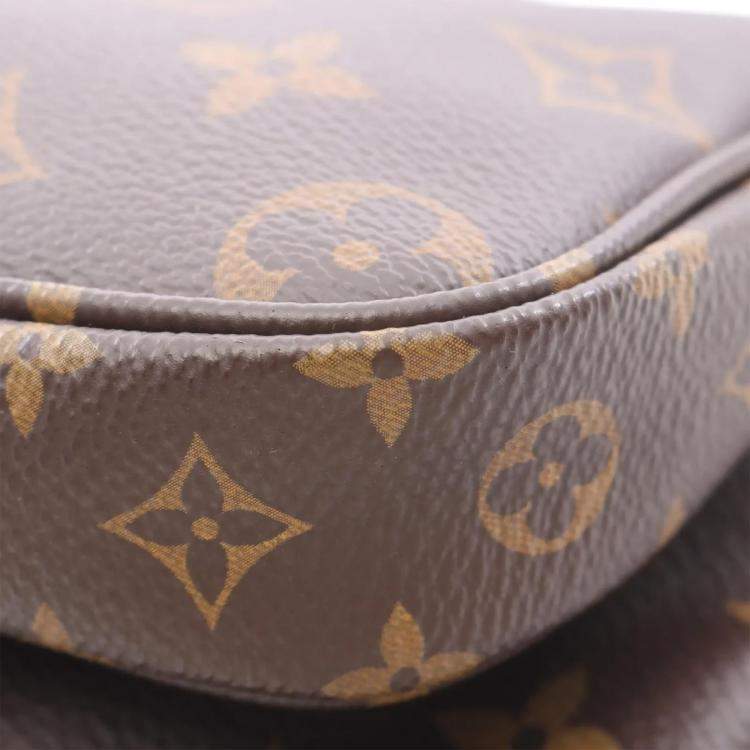 Pre Owned Louis Vuitton Multi-Pochette Accessories Brown Monogram Canvas Shoulder Bag