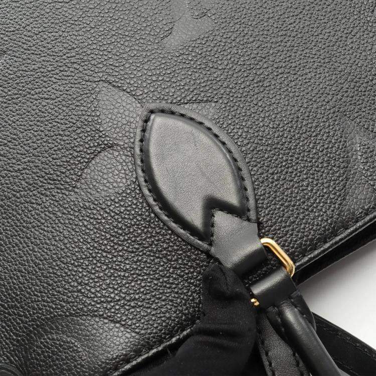 Pre Owned Louis Vuitton OnTheGo MM Black Monogram Empriente Leather Tote Bag