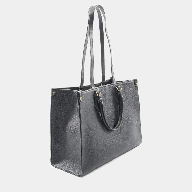 Pre Owned Louis Vuitton OnTheGo MM Black Monogram Empriente Leather Tote Bag