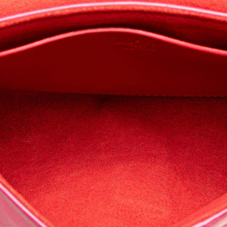 Pre Owned Louis Vuitton Purple Red Bicolor Love Note