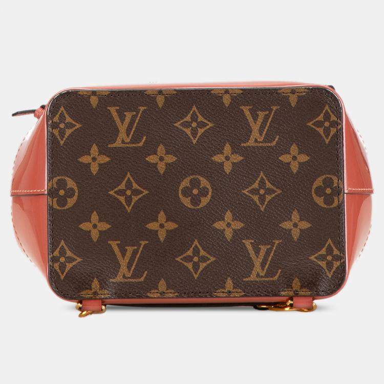 Pre Owned Louis Vuitton Brown Pink Monogram Vernis Hot Springs
