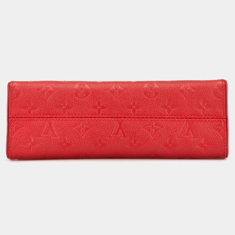 مملوكة مسبقًا Louis Vuitton Red Monogram Empreinte Saint Sulpice BB