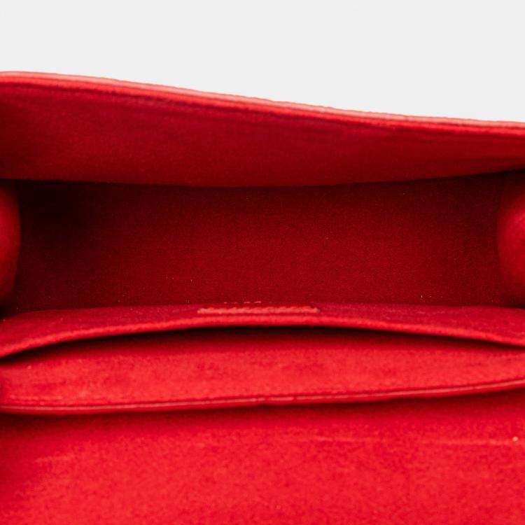 مملوكة مسبقًا Louis Vuitton Red Monogram Empreinte Saint Sulpice BB