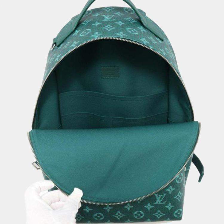 Pre Owned Louis Vuitton Green Monogram Heritage Discovery Backpack PM