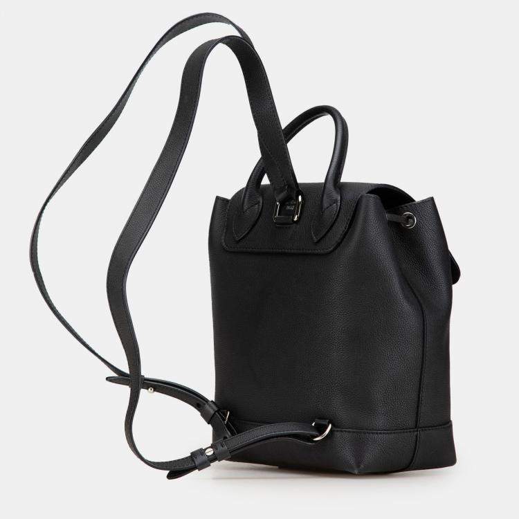 Pre Owned Louis Vuitton Black Taurillon Lockme Backpack