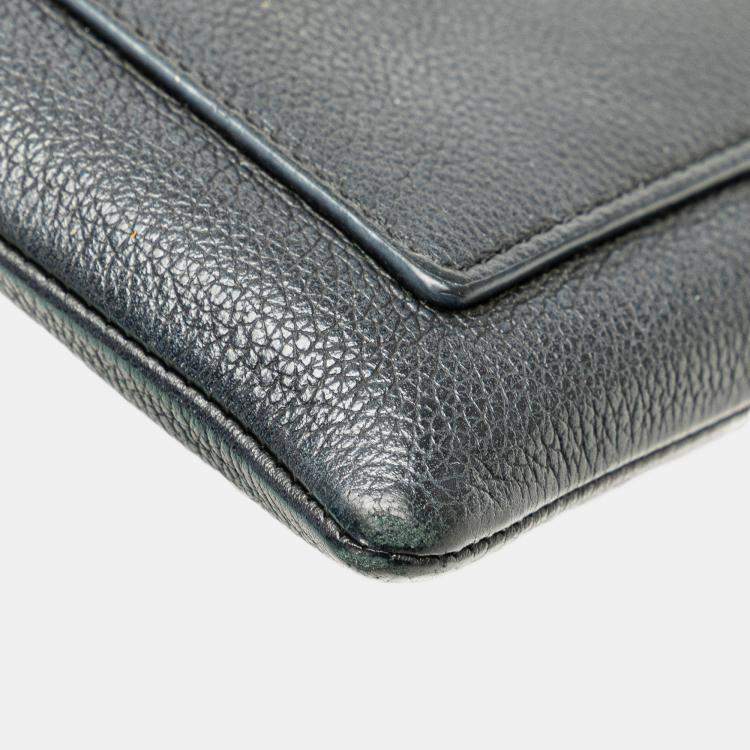 Pre Owned Louis Vuitton Black MyLockMe Chain Pochette