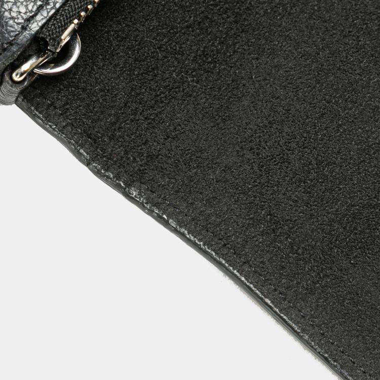 Pre Owned Louis Vuitton Black MyLockMe Chain Pochette