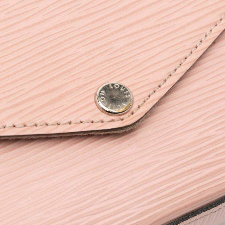 Pre Owned Louis Vuitton Pink Epi Pochette Felicie