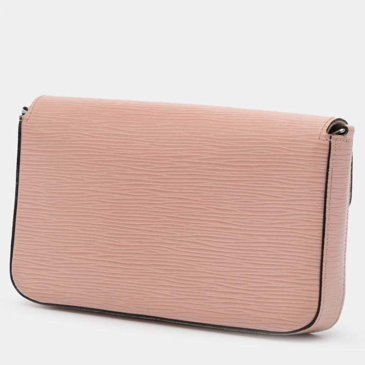 Pre Owned Louis Vuitton Pink Epi Pochette Felicie