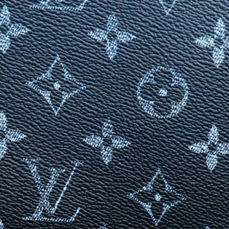 Pre Owned Louis Vuitton Blue Monogram Gradient Trio Messenger