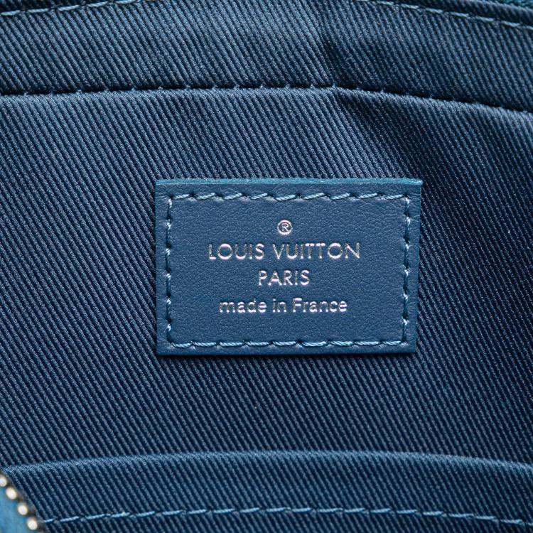 Pre Owned Louis Vuitton Blue Monogram Gradient Trio Messenger