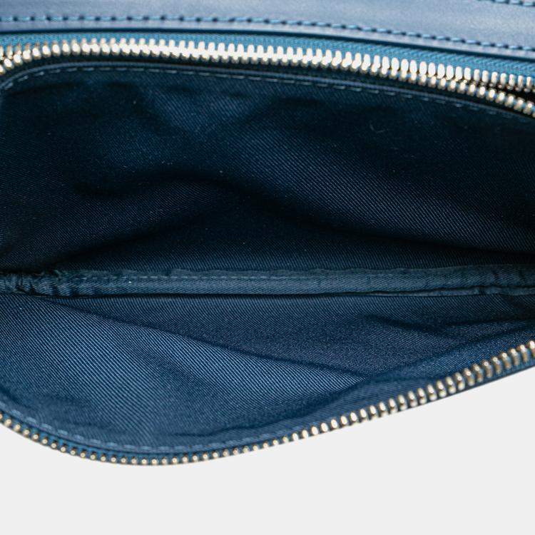 Pre Owned Louis Vuitton Blue Monogram Gradient Trio Messenger