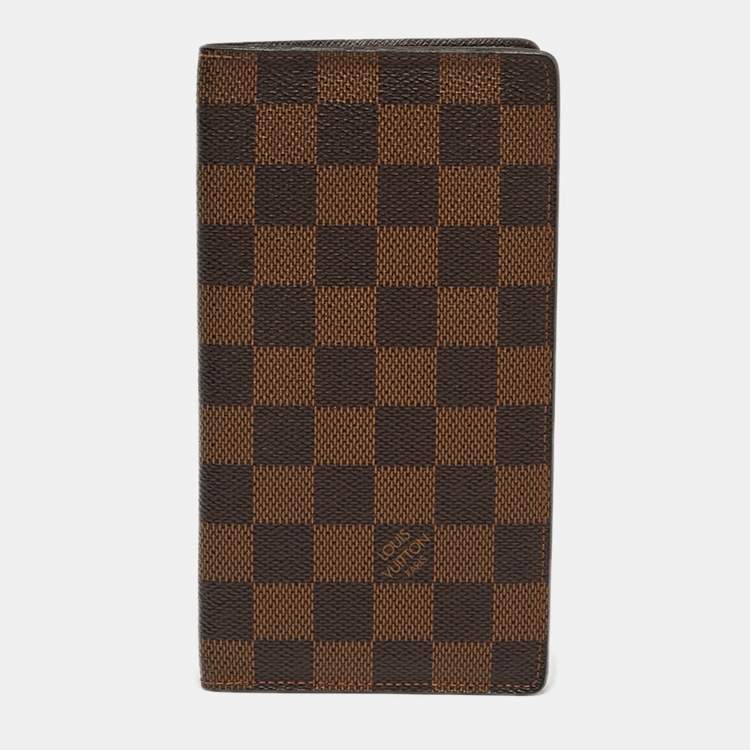 مملوكة مسبقًا Louis Vuitton Damier Ebene Canvas Bifold Long Wallet
