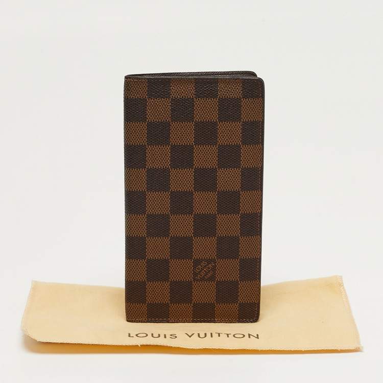 مملوكة مسبقًا Louis Vuitton Damier Ebene Canvas Bifold Long Wallet