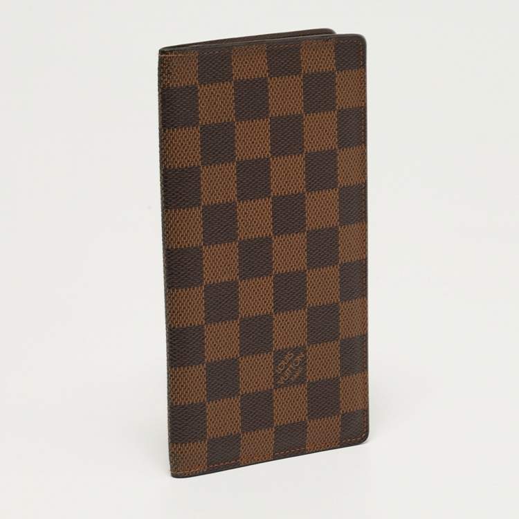 مملوكة مسبقًا Louis Vuitton Damier Ebene Canvas Bifold Long Wallet