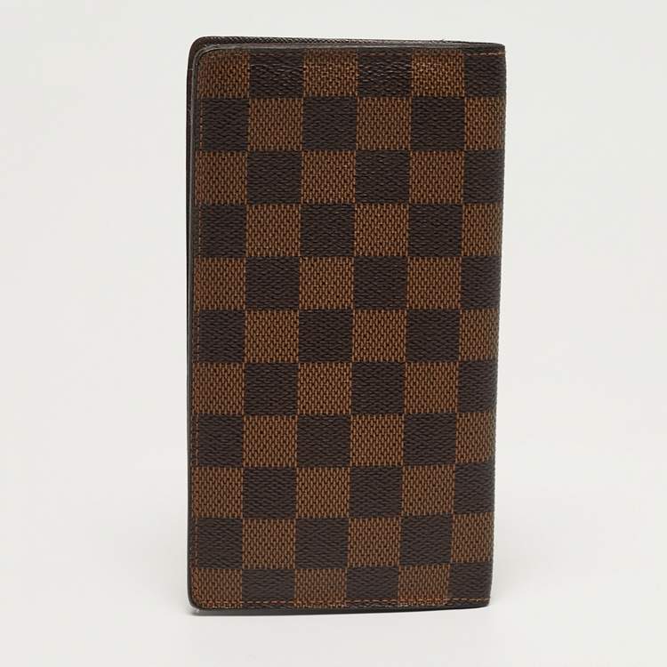 مملوكة مسبقًا Louis Vuitton Damier Ebene Canvas Bifold Long Wallet