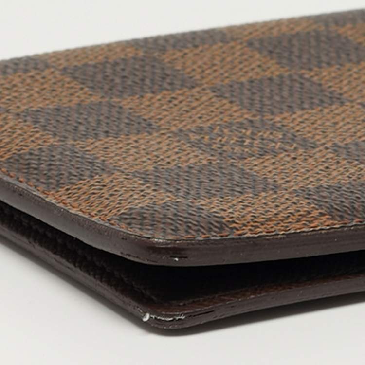 مملوكة مسبقًا Louis Vuitton Damier Ebene Canvas Bifold Long Wallet