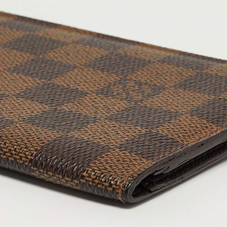 مملوكة مسبقًا Louis Vuitton Damier Ebene Canvas Bifold Long Wallet