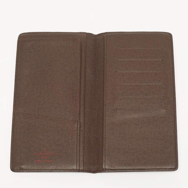 مملوكة مسبقًا Louis Vuitton Damier Ebene Canvas Bifold Long Wallet