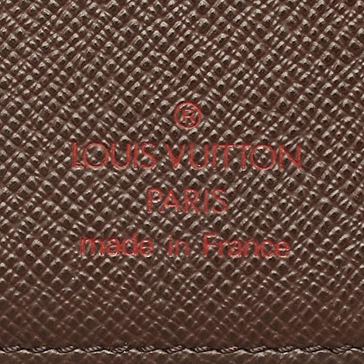 مملوكة مسبقًا Louis Vuitton Damier Ebene Canvas Bifold Long Wallet