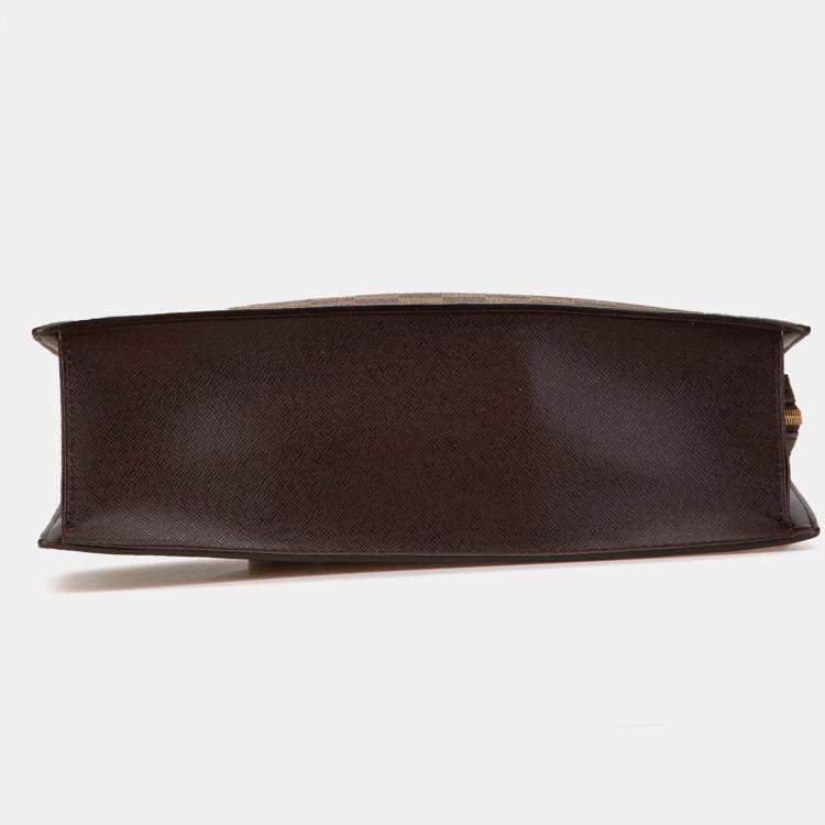 مملوكة مسبقًا Louis Vuitton Brown Damier Ebene Venice Sac Plat