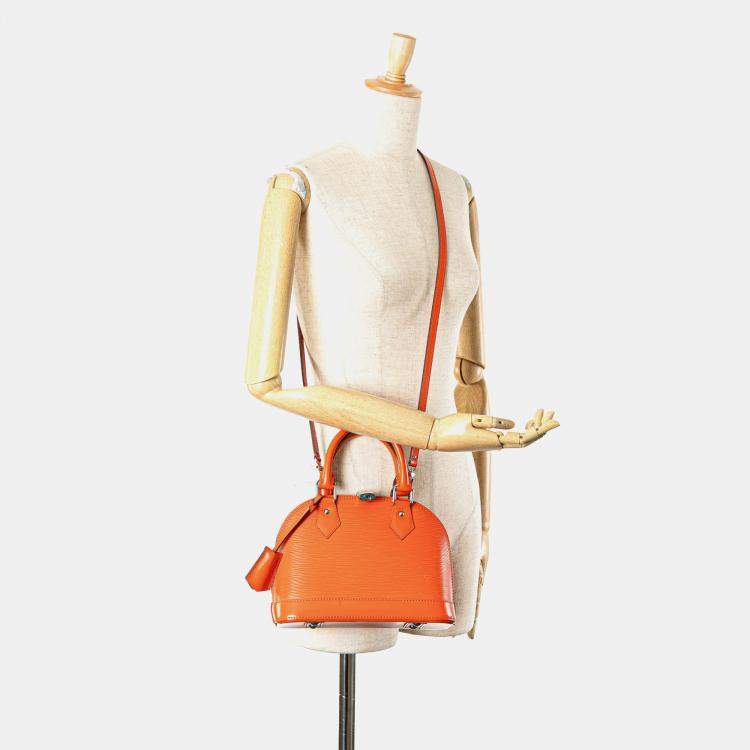 Pre Owned Louis Vuitton Orange Epi Alma BB
