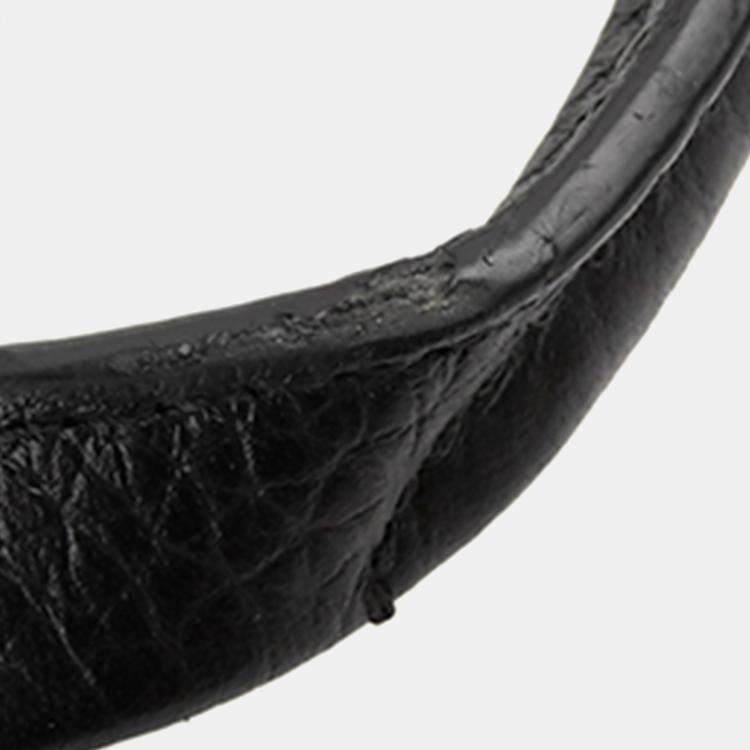 Pre Owned Louis Vuitton Black Blue Taurillon Armand LV Circle 