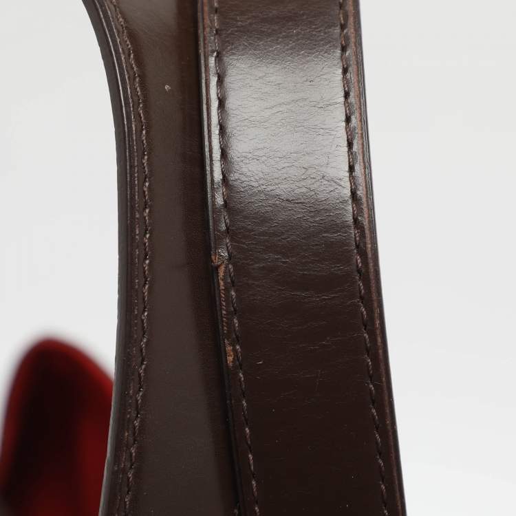 Pre Owned Louis Vuitton Sistina GM Damier Ebene Canvas Bag