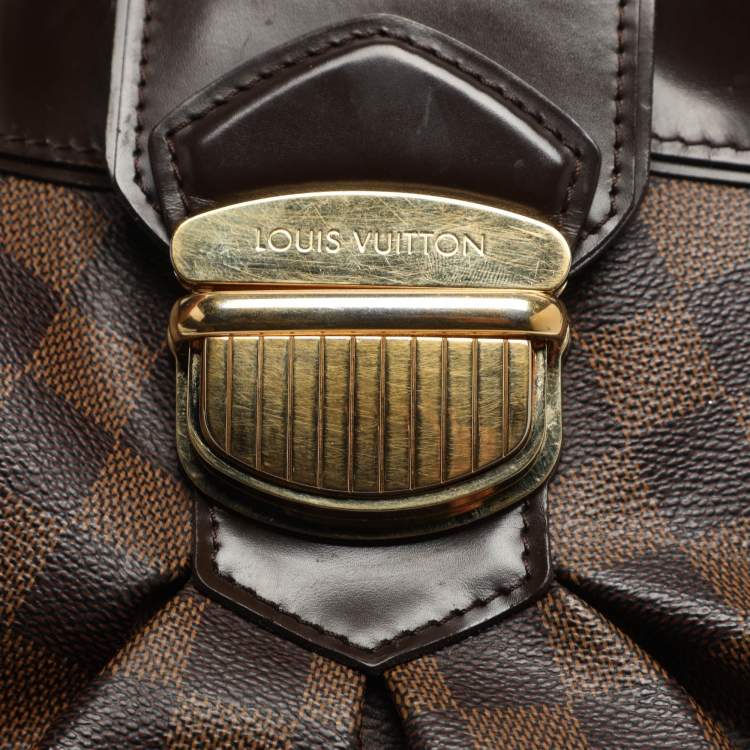 Pre Owned Louis Vuitton Sistina GM Damier Ebene Canvas Bag