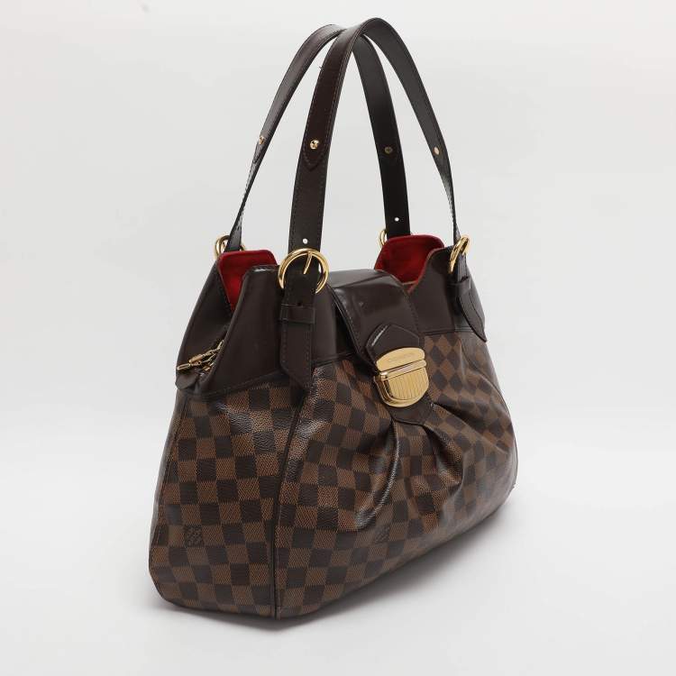 Pre Owned Louis Vuitton Sistina GM Damier Ebene Canvas Bag