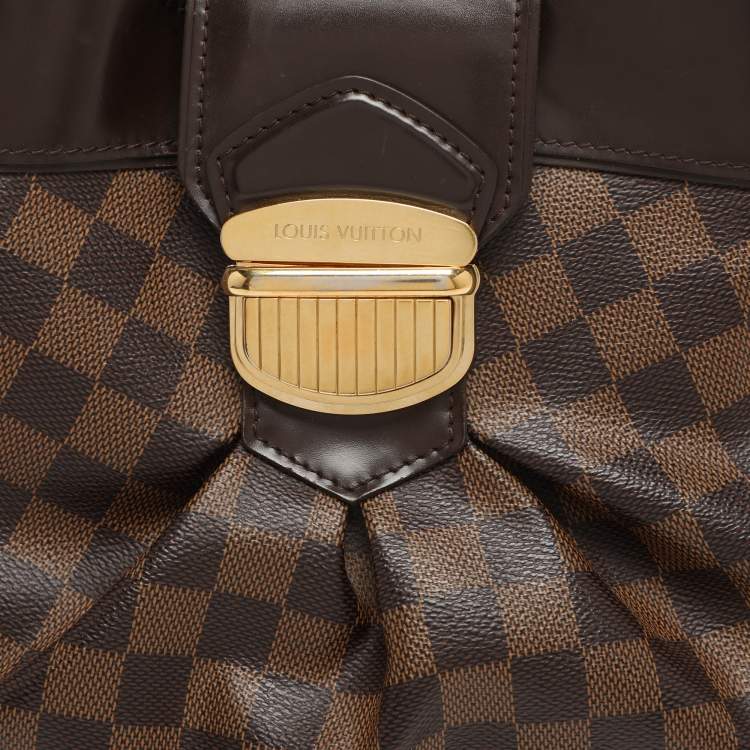 Pre Owned Louis Vuitton Sistina GM Damier Ebene Canvas Bag