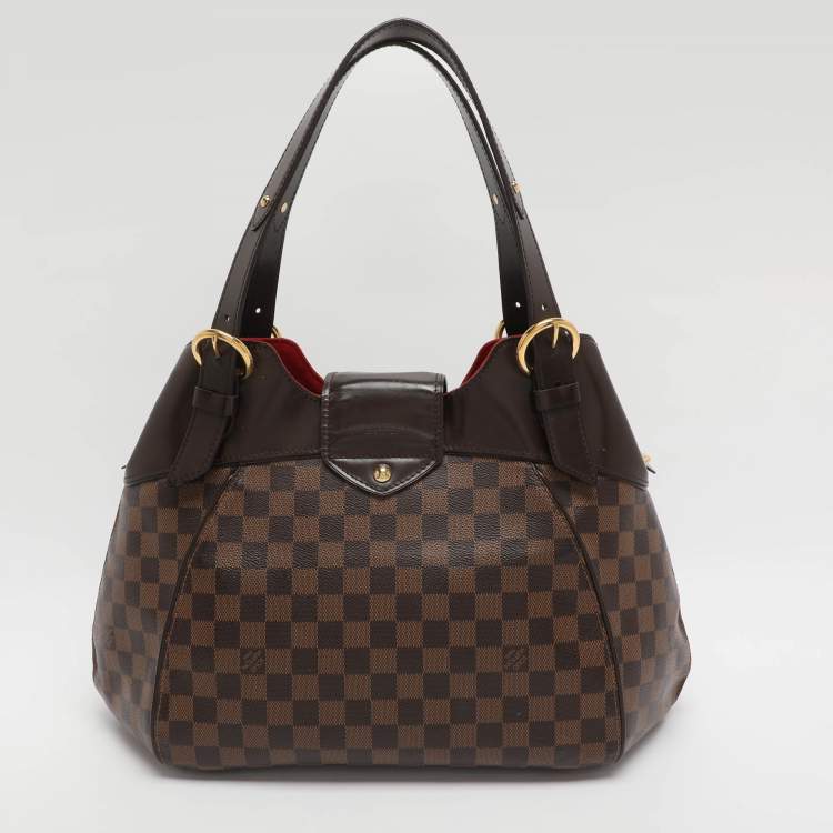 Pre Owned Louis Vuitton Sistina GM Damier Ebene Canvas Bag