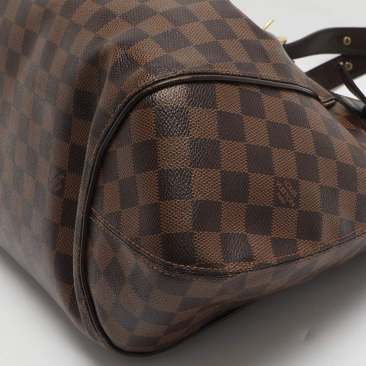 Pre Owned Louis Vuitton Sistina GM Damier Ebene Canvas Bag