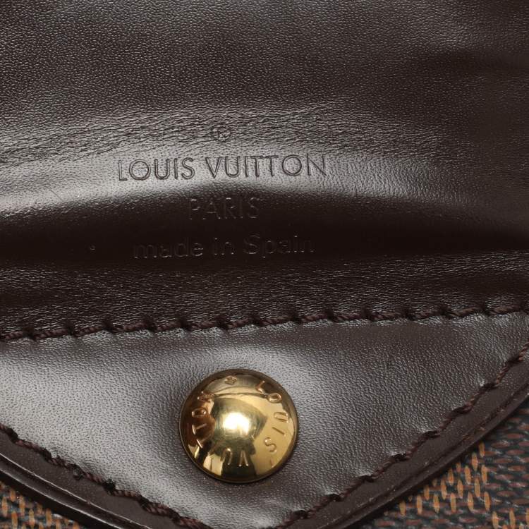 Pre Owned Louis Vuitton Sistina GM Damier Ebene Canvas Bag