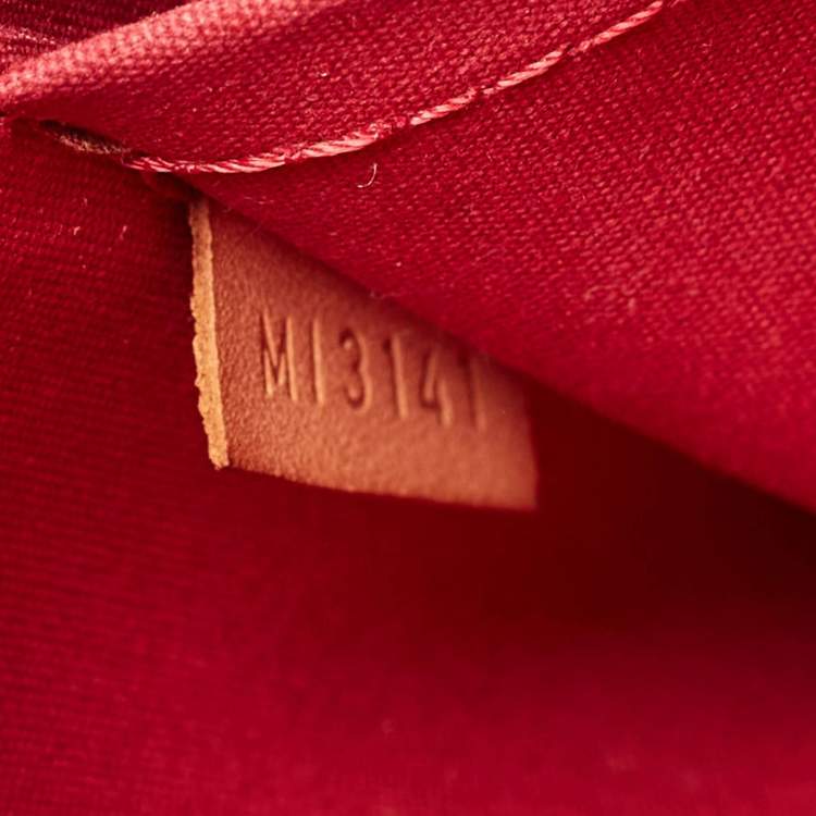 Pre Owned Louis Vuitton Alma GM Rpuge Grenadin Monogram Vernis Bag