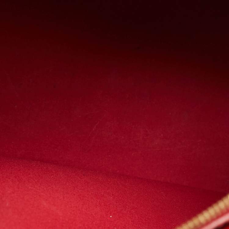 Pre Owned Louis Vuitton Alma GM Rpuge Grenadin Monogram Vernis Bag