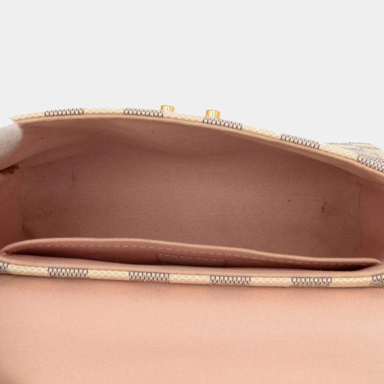 Pre Owned Louis Vuitton White Damier Azur Croisette