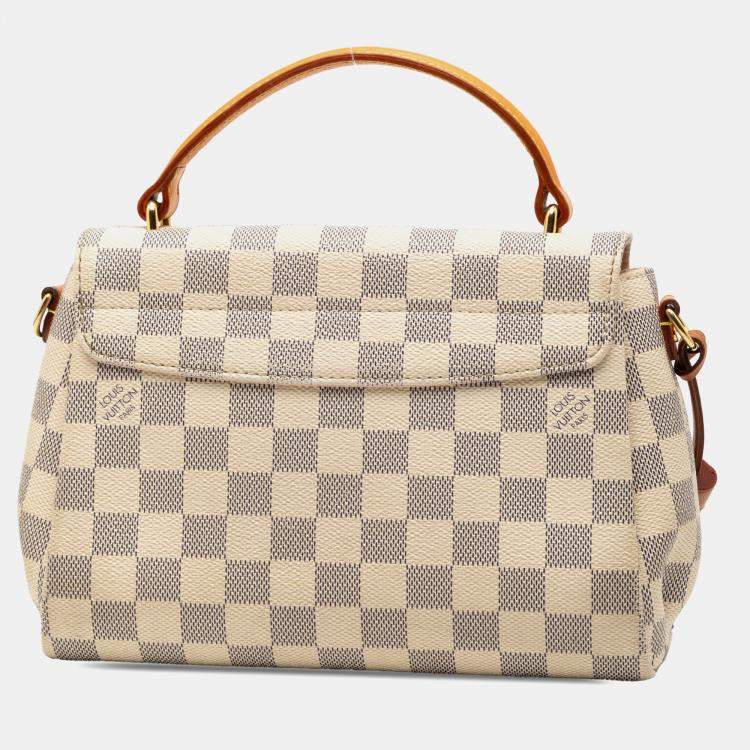 Pre Owned Louis Vuitton White Damier Azur Croisette
