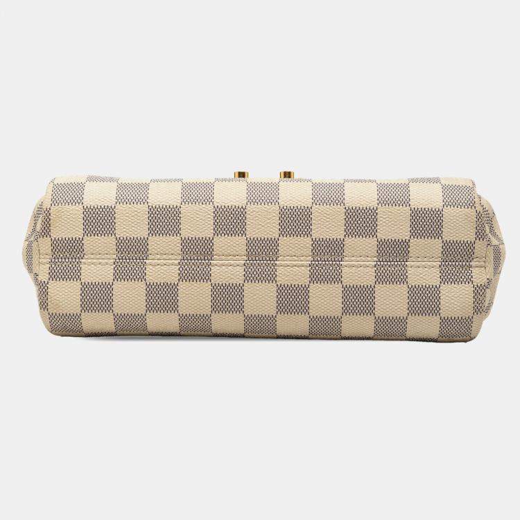 Pre Owned Louis Vuitton White Damier Azur Croisette